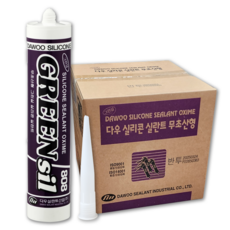 다우실리콘 808 무초산 비초산 실리콘 실란트 (흑색) 1박스, 25개
