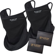 블랙야크 페이스스카프 1+1 파우치증정 얼굴햇빛가리개 자외선차단마스크, 블랙+블랙+파우치2개, 1개