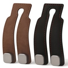 오루아 자동차 가방걸이 차량용 옷걸이 헤드레스트 고리, 그레이, 2개