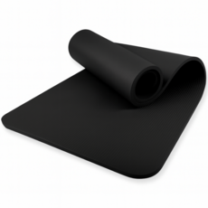 바이이레 고탄성 미끄럼방지 두꺼운 요가매트, 1개, 블랙
