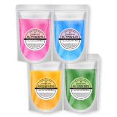 (펀코리아 )천연솜사탕설탕 1kg x 4봉 진한색 (딸기+포도+메론+오렌지) 캐릭터용 자일리톨함유, 1세트, 4kg