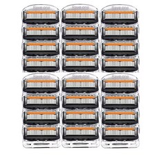 2025년 신형 5중 면도날 24입 대용량 세트 고급형 정밀날 질레트 호환용, 25년 신형 질레트 호환 5중 면도날, 혼합 색상, 6SET