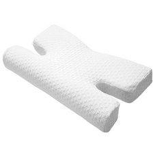 필로그레이 3D 고밀도 메모리폼 프리미엄 경추 베개, 1개, 화이트