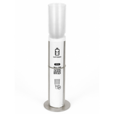 컵타워 - 커피 플라스틱컵 재활용 봉투 재활용 분리수거함, 20매, 철제 스탠드(따로 배송됩니다)