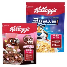 농심켈로그 콘푸로스트+오곡첵스초코마시멜로 시리얼, 1세트
