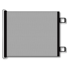 밍프 슬라이딩 반려동물 안전문 대형, 1개, 블랙