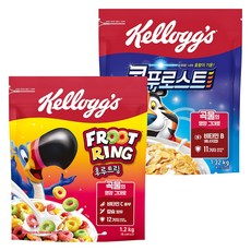 켈로그 대용량 콘푸로스트 1320g + 후루트링 1200g, 1개