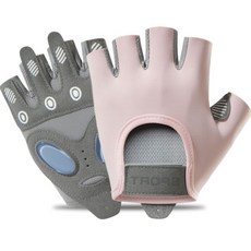 다사온 여자 헬스장갑 미끄럼 굳은살방지 장갑 양손세트, 라이트 핑크
