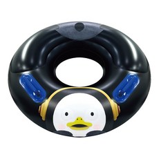 자이언트 펭수 원형 튜브 100cm | 손잡이 포함 | 블랙 | 여름 물놀이 워터파크 캐릭터 튜브, 1개, 혼합색상
