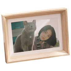 살림백과 인테리어 액자 우드 프레임 소담액자 모음, 아이보리, 1개