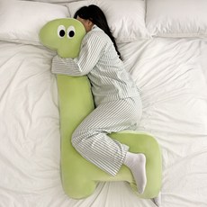 미뇽맨션 다이노 바디필로우 귀여운 반려 애착 대형 롱 모찌 인형 집들이 집순이 자취, 그린