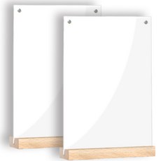 마벨인홈 우드 스탠드 사진 투명 아크릴 액자 세로 일자형 우드색