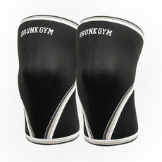 브렁크 헬스 무릎보호대 니슬리브 좌우 세트, 블랙