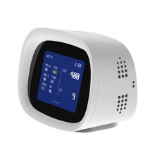 블루필 6in1 스마트 공기질 정보 측정기 에어노티스 CO2 CO 미세먼지 온도 습도, 1개, 화이트