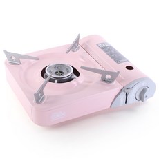 핑크블룸플러스 가스버너 러블리 휴대용가스버너 감성캠핑 고화력 부르스타, 1개