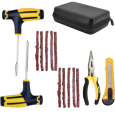 구디아 타이어 펑크 수리 보수 올인원 키트, 1세트