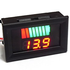 카엘이디 배터리 잔량 볼트게이지 전압 측정기, 1개