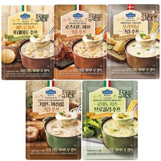 폰타나 분말스프 75g 5종세트 / 그릴드머쉬룸 오리지날크림 브로콜리 수프 간편식, 1세트, 폰타나 분말 조리스프 75g 혼합5종(각1개씩)