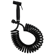 욕실 스프레이건 스프링호스 코일호스 세트, 블랙, 5m