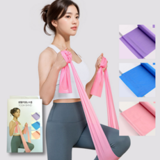 FEEL수품 라텍스 요가 밴드 3종 세트, 1세트(블루/핑크/퍼플), 1세트, 블퍼핑