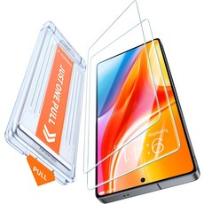 토라스 GlassGo 9H+ 풀커버 강화유리 고화질 휴대폰 액정보호필름 2p (부착도구 포함)