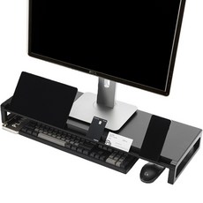 스톤힐 MS-01 멀티홈 메탈 와이드 모니터 받침대 (폰 태블릿 거치형), 1개, 블랙 (700_10.3)