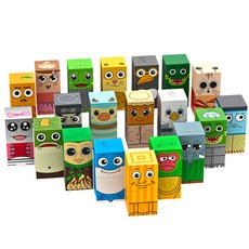 이탈리안 브레인롯 Italian brainrot 자석 큐브 블록 20종 q0605, 20개