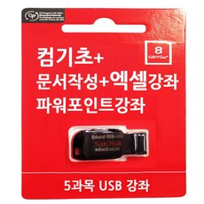 5종 컴퓨터 기초 종합 배우기 교육 + 한글문서작성+엑셀 기초 활용 강좌+ 파워포인트 피피티 ppt 활용 ( 책 교재 서적 보다 좋은 usb 강좌 )