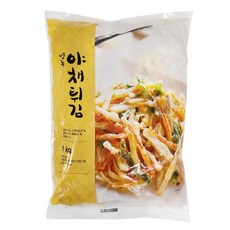 (박스)대하식품 냉동 야채튀김 1kg x 6봉, 6개