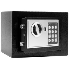 스토리빙 가정용 비밀번호 디지털 미니 금고, 블랙