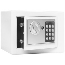 스토리빙 가정용 비밀번호 디지털 미니 금고, 화이트