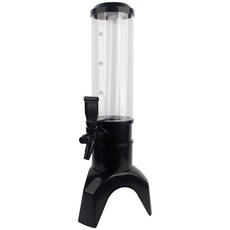 투데이리빙 LED 맥주 음료 타워 디스펜서 위스키 양주 와인 소주 술통 가정용 업소용 물디스펜서 시원한 카페 물통 다용도 대용량 보관통, 1개, 1.5L, R98826B(블랙 1개, 1.5L, R98826B(블랙
