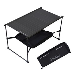 라이프스포츠 펜타 백패킹테이블 캠핑 경량 717g, 블랙