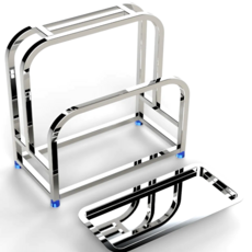 울튼 최강두께 받침대까지 304올스텐 칼도마거치대, 1개, 스텐레스