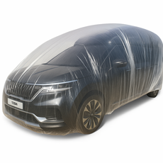 자동차 일회용 비닐커버 차량용 비닐 덮개 장기 주차 풀커버 세차커버 오염방지 카커버 황사 눈 비 공사 분진 00741, 5개