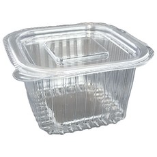 사자팩 일체형 일회용 원터치 사각 소스 용기 (대) 쌈장 새우젓 양념 투명 포장 소스컵 두쫀쿠 케이스, 1개, 100개