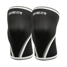 브렁크 헬스 무릎보호대 니슬리브 좌우 세트, 블랙