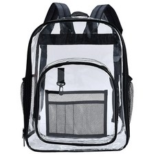 모디홈 직관가방 투명 야구장 덕질 백팩, 1개, 블랙