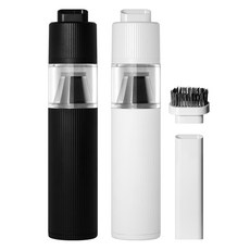 비브르 무선 미니 차량용 핸디 청소기 + 스탠 헤파필터, 블랙