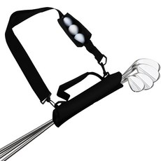 지칸디 골프 경량 미니 하프백 하프주머니 쿼터백, 블랙