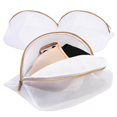 리빙생각 안심 메쉬 속옷 세탁망 3개, 화이트