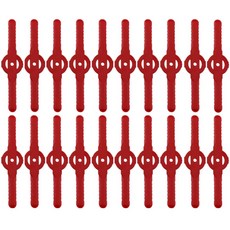 컴위즈 충전식예초기날 플라스틱 예초기부품 커터 예비교체 잡초베기, 레드, 20개