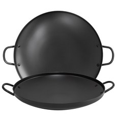 유유마트 국산 업소용 가벼운 경질 얕은 전골 냄비 낮은 부대찌개 26 28 30 32 34 36, 1개, 블랙, 28cm