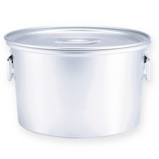 유유마트 국산 양은 소도와 곰솥 업소용 들통 낮은 육수통 식깡 대형 냄비 국통, 1개, 3가론_7L