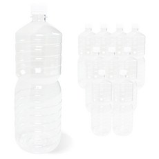 생수통 물병 원형PET 생수병 물통 보관용기 세트, 10개, 1.8L