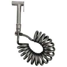 고정형 욕실 스프레이건 스프링호스세트, 고정형 실버, 3m