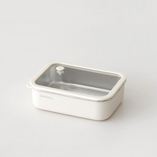 판매자특가 모노테일 무연마 스텐 304 전자레인지용기 스텐반찬통 스텐보관용기 스텐반찬통 스텐밧드, 1개, 세보리 스텐 304 전자렌지 보관 용기 1000ml