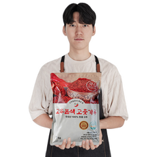고추가루 국산 100% 반 태양초 고추장용 고운 보통맛 안동 햇고춧가루 2025년 HACCP 프리미엄 고추본색, 500g, 1개