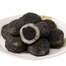 [용이네떡방]떡 흑임자앙꼬찰떡 흑임자떡 떡선물, 25개, 40g