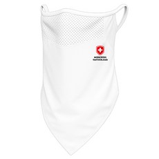 몽크로스 UV 자외선차단 쿨링 안면마스크 냉감 메쉬 스포츠용 골프 등산 자전거용, 화이트